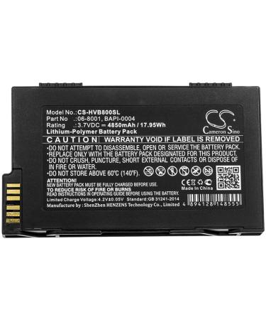 FITHOOD Battery Replacement for humanware BrailleNote VoiceNote Apex 06-8001 BAPI-0004 (4850mAh/3.7V)