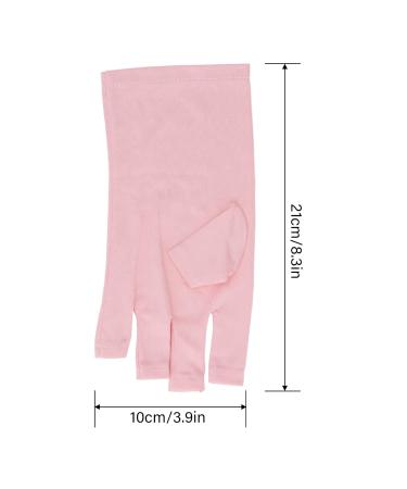 Nail UV Gloves Hand Protection UV Lamp Breathable Gloves for Manicures Protection Reusable Stretchy Professional Nail Lamp Fingerless UV Gloves Pink Gel Manicure Gloves - Buy Online on SooperMarket.com
