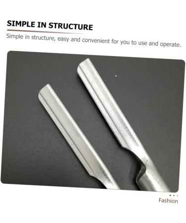 Minkissy 10 STK Pig Hair Blade Holder - Japanese Fish Tweezers & Metal Cleaning Devices for Body Care | Stainless Steel Scraper for Pigs - Buy Online on SooperMarket.com