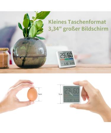 NOKLEAD Digital Thermo-Hygrometer | Portable High Accuracy Temperature & Humidity Monitor for Indoor Climate Control | International Shipping Available - Buy Online on SooperMarket.com