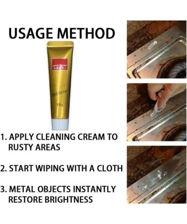 Raturv Metal Polish Cream Raturv Chrome Polish Metal Polish Cream Metal Polishing Paste Chrome Polish and Rust Remover Metal Polish Cream for Stainless Steel Scratch Remover (9PCS) - Buy Online on SooperMarket.com