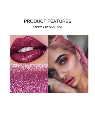 Buy WeixinBuy 4 Colors Matte Metallic Lip Gloss Set - Waterproof Glitter Shimmer Flip Lipsticks | Diamonds Pearl Liquid Lipstick Kit - International Shipping Available - Buy Online on SooperMarket.com