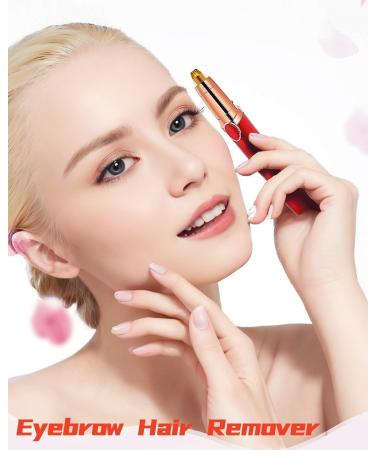 Electric Eyebrow Razor - Rechargeable Hair Remover Trimmer for Women & Men | Painless Facial Hair Removal for Lips & Nose - Buy Online on SooperMarket.com