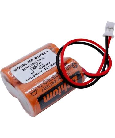 12 Pack 6V 1800mAh MR-BAT6V1 2CR17335A WK17 Battery - Compatible with Mitsubishi M80 Driver & MR-J4 Servo System | International Shipping Available - Buy Online on SooperMarket.com