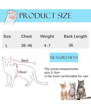 Cat Recovery Suit Cat Professional Recovery Suit for Abdominal Wounds or Skin Diseases After Surgery E-Collar Alternative for Cats Anti Licking Pajama Suit Kittesn Surgery Recovery Suit(Blue L Size) - Buy Online on SooperMarket.com