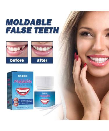 Provisional Denture Kit - Formable Tooth Repair Set for Missing Teeth | 3PCs Prosthesis Dental Care Tools - Buy Online on SooperMarket.com
