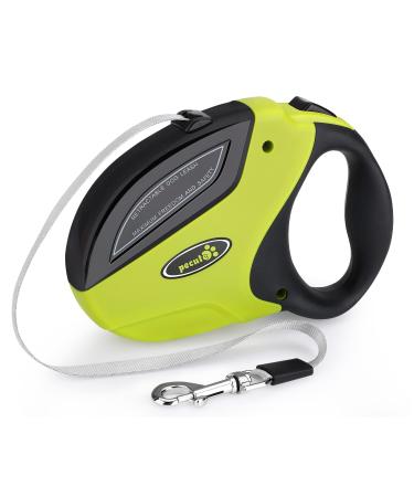 Pecute Retractable Dog Lead - Easy One Button Brake & Lock - Extends up to 16 Feet of Freedom and Protection - Pulling Force up to 66 lbs Dog M | 5m | 30kg