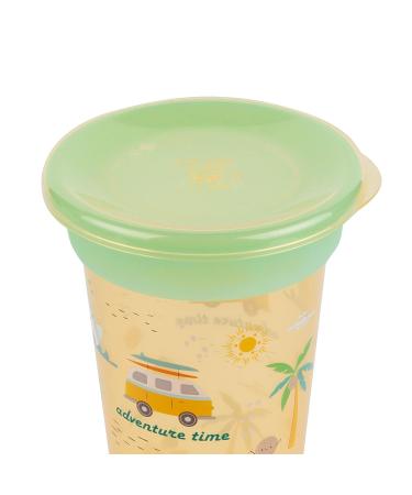 First Years Sip Around Spoutless Cup - 2 Cups in 1 | 360 Sipping | Converts to Big Kid's Open Cup | 2PK Orange/Green - Buy Online on SooperMarket.com