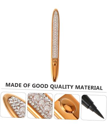 HAPINARY 3pcs Self Adhesive Mascara Liquid Eyeliner Eyeshadow Pencil Liquid Makeup Eyeliners Plastic Golden - Buy Online on SooperMarket.com