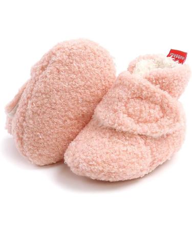 Matt Keely Baby Anti-Slip Soft Sole Slipper Booties - Pink Style 2 (0-6 Months) - Warm Winter Boots with Fleece Lining - Buy Online on SooperMarket.com