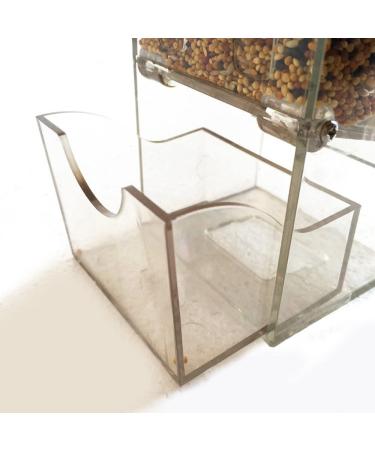Automatic Foraging Bird Seed Feeder for Cage Parrot | Heavy Acrylic Construction | Easy One-Step Moulding Design - Buy Online on SooperMarket.com