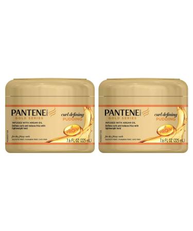 Pantene Gold Series Pudding Curl Defining 7.6 Ounce Jar (225ml) (2 Pack)