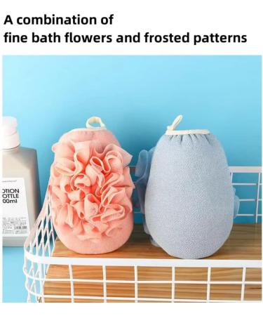 WUBAYI Double-Sided Exfoliating Glove Set with Loofah Sponge - Deep Clean Shower Mitt for Men and Women - Buy Online on SooperMarket.com