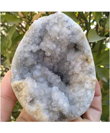 Collection Natural Clean Blue Spar Hole Geode Crystal Quartz Gemstone Stunning Healing - Buy Online on SooperMarket.com