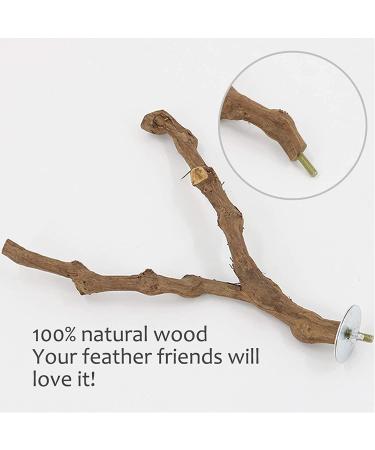 Kathson Parrot Perch Stand - Natural Wild Grape Paw Grinding Pole for Parakeet, Cockatiels, Budgies, Conure, Lovebirds | Bird Cage Accessories - Buy Online on SooperMarket.com