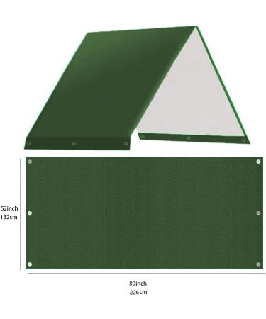Serebii Playground Replacement Canopy | 52 x 89 Outdoor Swingset Shade | Waterproof Cover with UV Protection | Dark Green - Buy Online on SooperMarket.com
