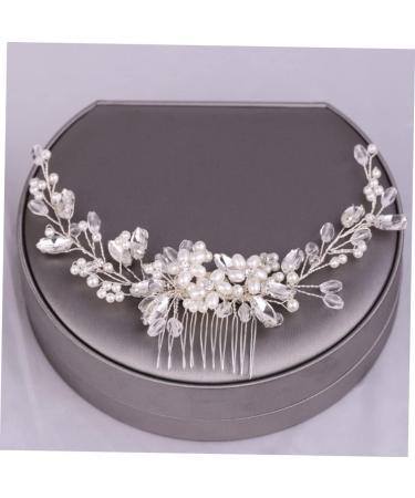 Mikinona Pearl Comb Wedding Hairpin Hair Side Comb Comb Hairpin Comb Bride Headdress Bride Hair Comb Bridal Headdress Wedding Hair Accessories Pearl Hair Pin Rhinestone Hairpins - Buy Online on SooperMarket.com