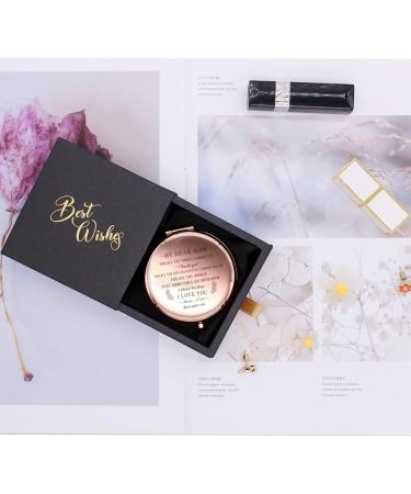 Wailozco Rose Gold Compact Mirror: Unique & Meaningful Mom Gift from Son - Buy Online on SooperMarket.com