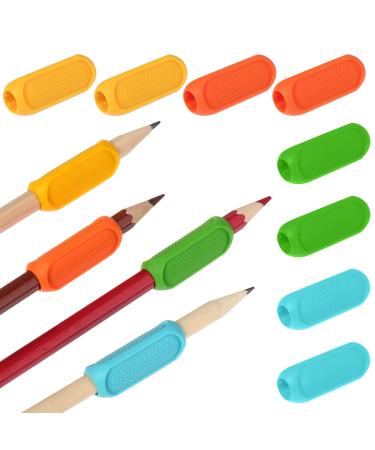 Tiesome silicone grips pen holder 8 pieces pencil handles pencil posture help children silicone pen handles pen handles foam left -handed right -handed pencil handle writer for children