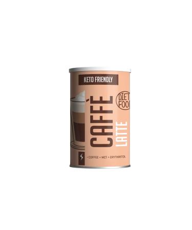 Diet -Food Keto Coffee Latte 300g carbohydrate arms & keto friendly instant fat drink for the keto diet - with MCT oil per serving for promoting cardboard production and erythrytol coffee