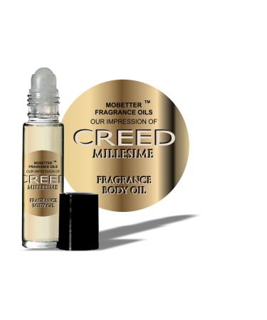 MOBETTER FRAGRANCE OILS' Our Impression of Creed Millesime Body Oil 1/3 oz roll on Glass Bottle marine salty citrus fruity aromatic sweet powdery 0.33 Fl Oz (Pack of 1)