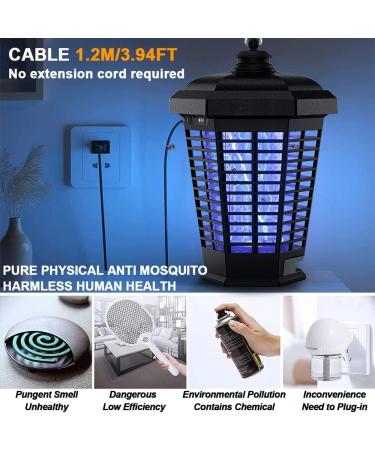 Electric Bug Zapper 18W Mosquito Killer Outdoor IPX4 Waterproof High Powered 4200V Electric Mosquito Zapper Fly Trap for Home Garden Patio Office - Buy Online on SooperMarket.com