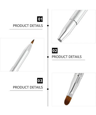 Ipetboom Dual-ended Portable Lip Brush for Lipstick with Cap Travel Lip Brush Applicators Flat for Lipstick Gloss Creams for Women Girls As Christmas Gift and Halloween Makeup Tools. - Buy Online on SooperMarket.com
