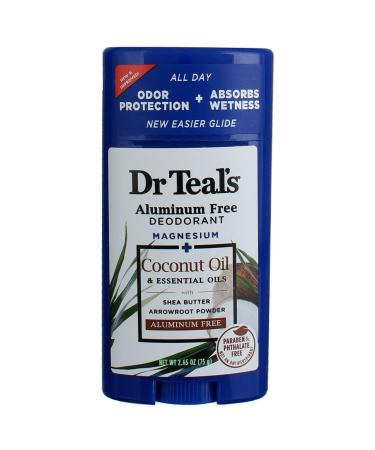 Dr. Teal's Coconut & Elderberry Deodorant Gift Set | Aluminum Free Essential Oils Vitamin D - 2 Pack (2.65oz Each - Buy Online on SooperMarket.com