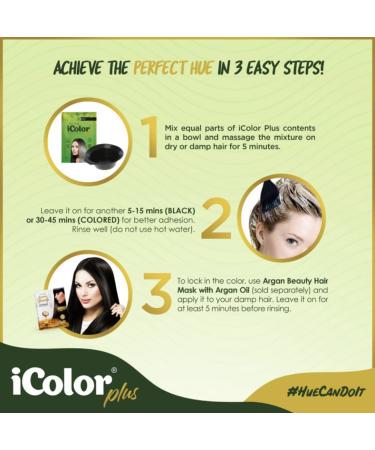Great Lengths iColor Burgundy Hair Dye Shampoo 10 Sachets (30ml) | Easy DIY Color in 20-30 Minutes | International Shipping Available - Buy Online on SooperMarket.com