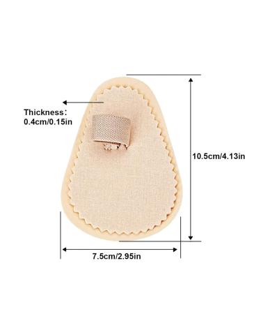6 Piece Hammer Toe Straightener Set - Toe Splint for Crooked, Overlapping Toes & Corn Removers - Khaki, One Size - Buy Online on SooperMarket.com