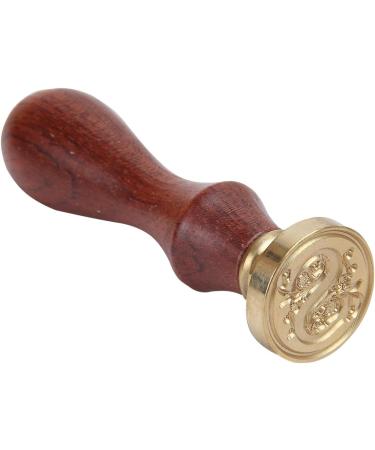 Mingting Wax Seal Stamp Kit Mingting Classical Old-Fashioned Antique Wax Stamp Seal Kit Initial Letters Alphabet Set Gift Box with Vintage Wooden Handle and Brass Color Head(S) - Buy Online on SooperMarket.com