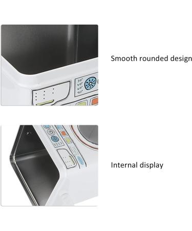 Large Capacity Laundry Powder Detergent Container the Washing Machine Design Metal Powder Box for Storing Washing Tablets Blue - Buy Online on SooperMarket.com
