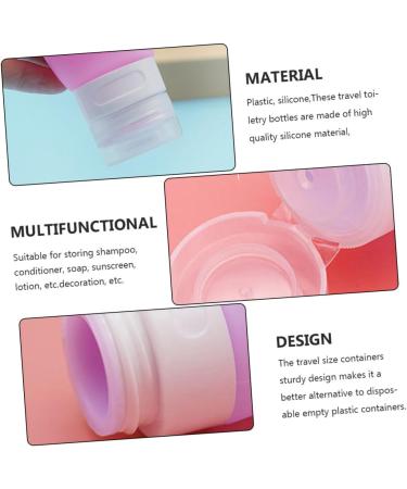 minkissy 2 Sets Travel Bottle Travel Lotion Container Push down Silicone Containers Silicone Refillable Bottle Body Wash Travel Size Travel Containers Liquid Squeeze Bottle Head: Plastic - Buy Online on SooperMarket.com
