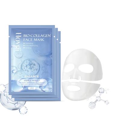 Collagen Mask Overnight Collagen Mask Collagen Deep Mask Overnight Pure Collagen Films Korean Deep Hydrating Firming Overnight Hydrogel Mask Collagen Face Mask