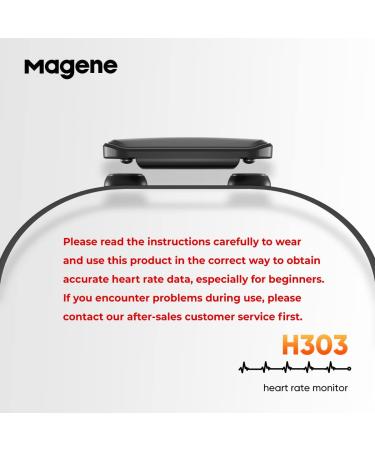 Magene H303 Heart Rate Monitor - ANT+/Bluetooth Chest Strap for iOS/Android Apps - Buy Online on SooperMarket.com