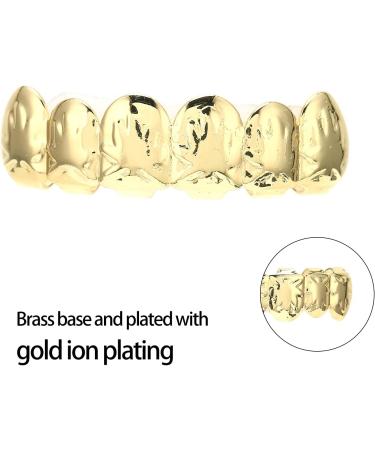 Halloween Hip Hop Teeth Hip Hop Tooth Brass Gold-plated Ion Plating for Outdoor Activities for Party for Home for Concert(gold) - Buy Online on SooperMarket.com