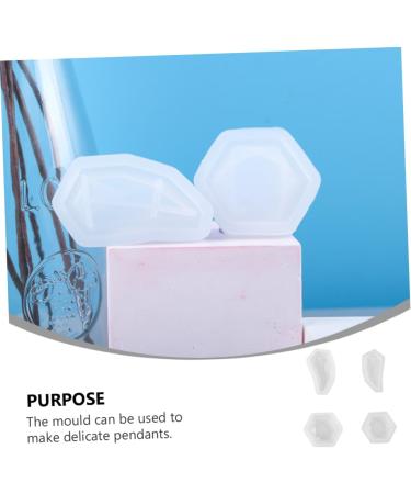 STOBOK 12 Pcs Pendant Mold Silicone Molds Keychain Pendant Epoxy Mold Jewel Silicone Mold Accessories Gem Whitex3pcs 5.5X3CMx3pcs - Buy Online on SooperMarket.com