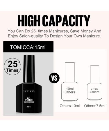 TOMICCA Nude Jelly Gel Polish - Pink Translucent Soak Off Neutral Color 15ML - Buy Online on SooperMarket.com