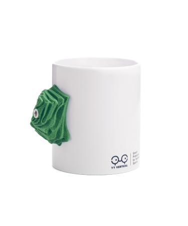 YY Vertical Climbing mug made of ceramic and resin 30 cl green