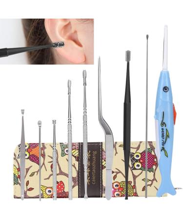 10PCS Luminous Children Ear Wax Removal Tool Set - Home Earpick & Tweezers for Safe Earwax Removal - Buy Online on SooperMarket.com