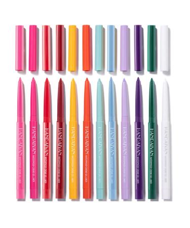 Colourful Eyeliners Matte Eyeliner Pencil Long Lasting Waterproof Makeup Cosmetics 12PCS eyeliner