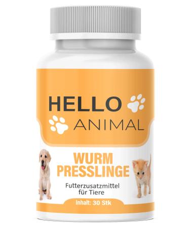 Helloanimal Wurm Pressing cure for animals such as cats dogs rabbits and poultry - before during and after infestation natural means for stomach and intestine at worm infestation