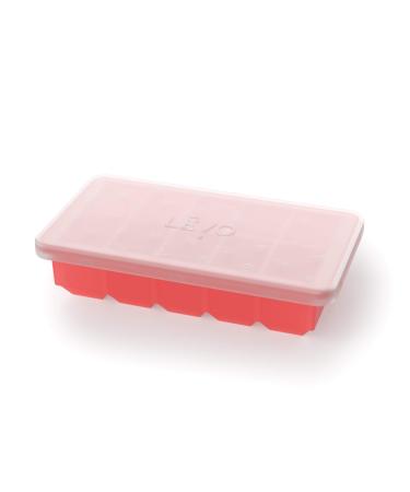 LVO Herb Block Tray - Silicone Herb Freezer Tray with Lid - Herb Saver for Homemade Infusions - Silicone Freezer Tray for LVO I & LVO II Infusions - Food Grade Silicone, BPA Free - Red