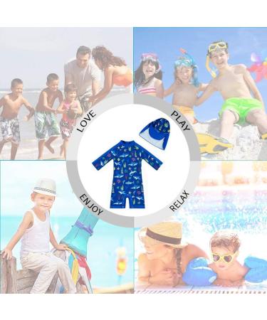 UPF 50+ Shark Print Baby Swimwear with Snap Bottom | 9-12 Months - Buy Online on SooperMarket.com