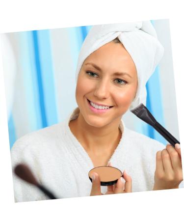 1 Pc 3D Contouring Makeup Brush - Black Foundation Brush with Wooden Handle | International Shipping Available - Buy Online on SooperMarket.com