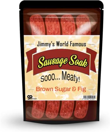 Jimmy's Sausage Soak Bath Salts - Premium Bath Soak for Men in Brown Sugar & Fig Fragrance - Funny Gift for Meat Lovers - Ideal for Dad, Boyfriend, Husband - Stocking Stuffers and Gift Baskets - Buy Online on SooperMarket.com