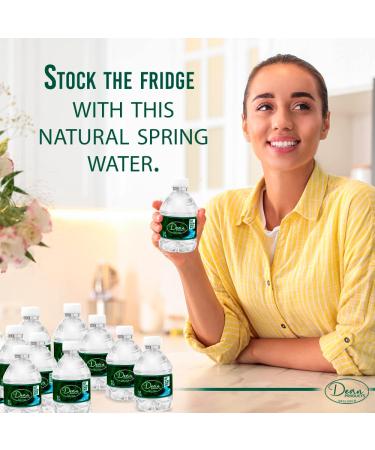 Dean Products Spring Water Bottles 24 Pack - Bottled Spring Water - Small 8 oz Mini Bottles - Bulk Pack - Buy Online on SooperMarket.com