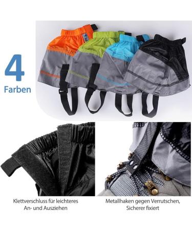 Waterproof Tyuodna Gaiters for Hiking Running & Outdoor Activities - Breathable Leg Gaiters for Men & Women - One Size Black - Buy Online on SooperMarket.com
