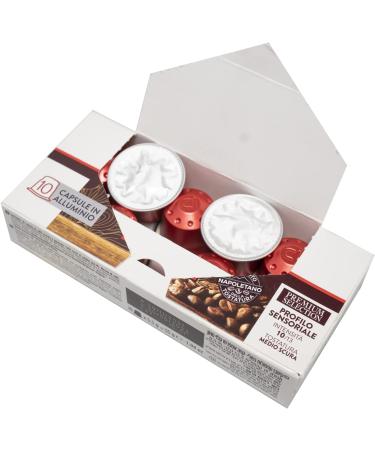 Kimbo Espresso Napoli Aluminum Coffee Pods - Nespresso Compatible Medium Dark Roast (10 Capsules) - Buy Online on SooperMarket.com