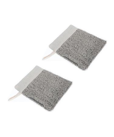 Gogogmee 2pcs Soap Bag Foaming Net Body Bar Soap Natural Soap Bag Soap Net Loofahs Bubble Maker Flax
